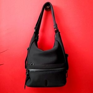 Thacker neoprene hobo backpack black